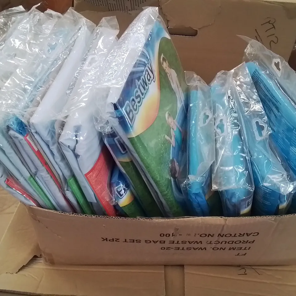 BOX CONTAINING APPROXIMATELY 12 BRAND NEW BESTWAY INFLATABLE SWIMMING POOLS