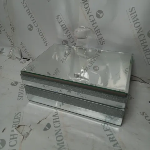 JM BY JULIEN MACDONALD GLASS STACKING JEWELLERY BOX - SILVER