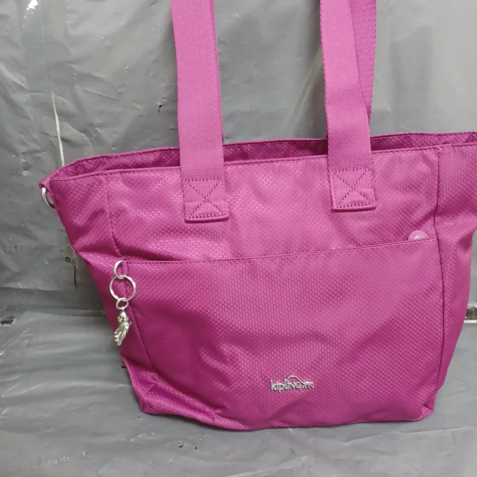 KIPLING FUCHSIA ELENA HONEYCOB SHOULDER BAG