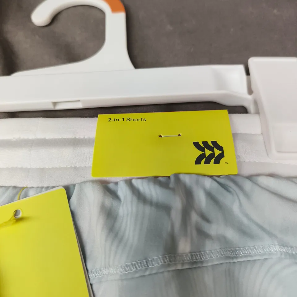 3 X ALL IN MOTION 2-IN-1 SHORTS – UK 6-7 (S 6/7) – DOUBLE LAYER RUN SHORT TAGGED