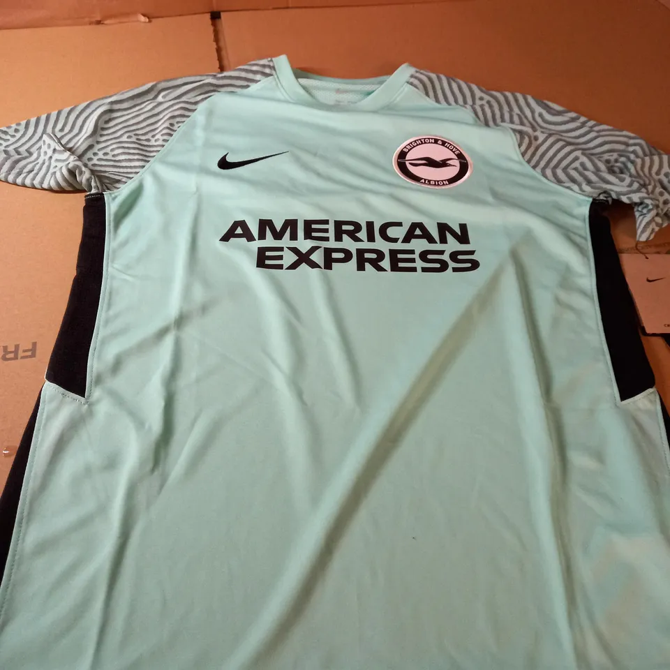 NIKE BRIGHTON HOVE ALBION DRI-FIT FOOTBALL SHIRT - SIZE M