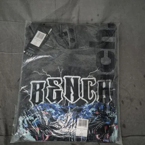 BENCH GRAPHIC HOODIE IN DARK GREY SIZE MEDIUM