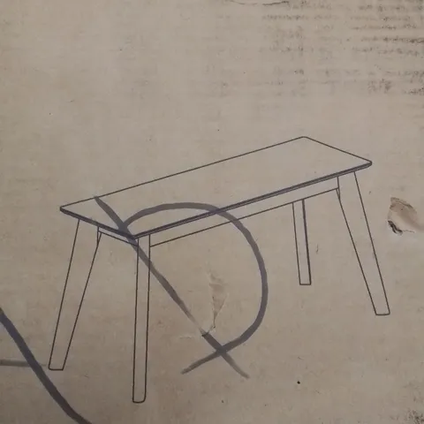 BOXED ASHTON SMALL BENCH - OAK