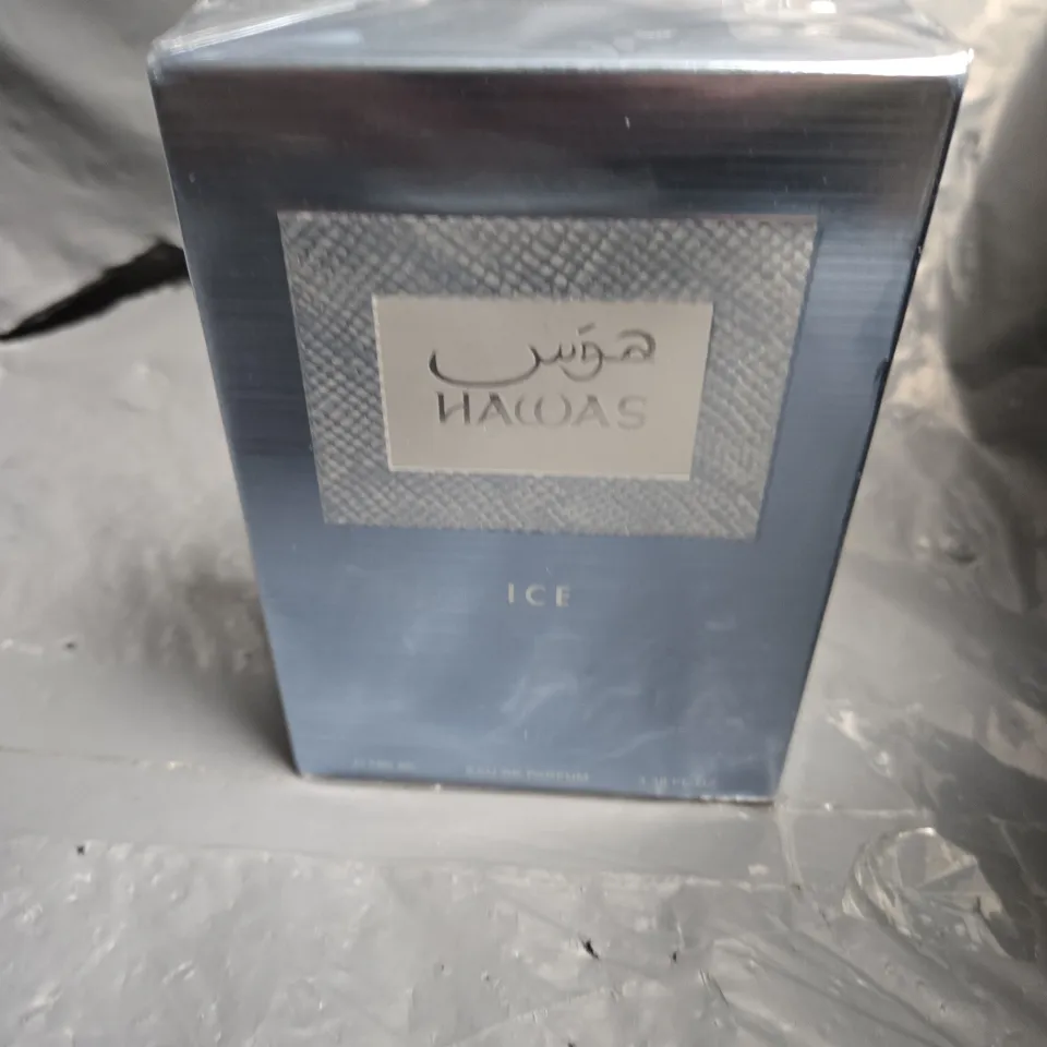 BOXED AND SEALED HAWAS ICE EAU DE PARFUM 100ML