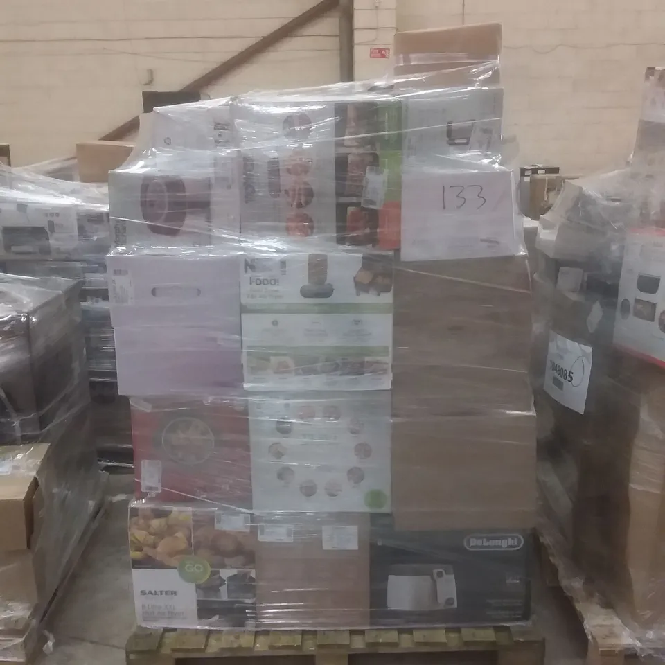 PALLET OF APPROXIMATELY 45 UNPROCESSED RAW RETURN HOUSEHOLD AND ELECTRICAL GOODS TO INCLUDE;