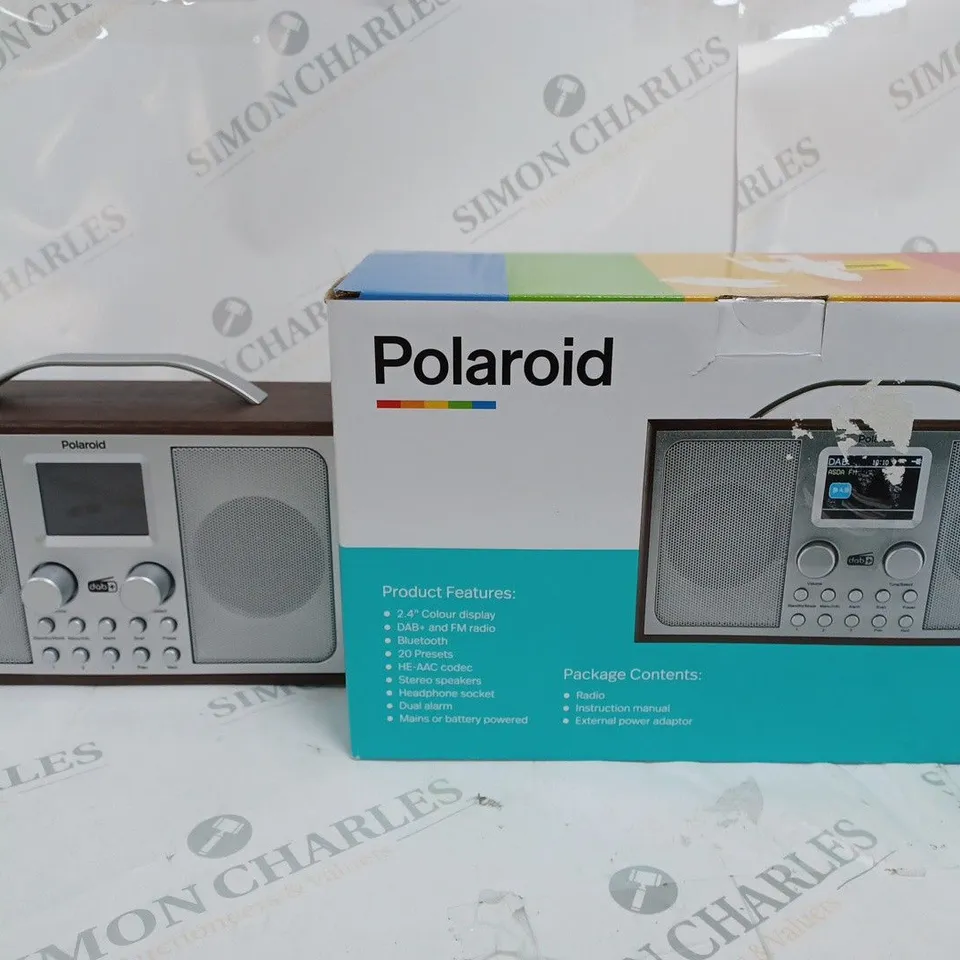 BOXED POLAROID BLUETOOTH DAB+/FM RADIO