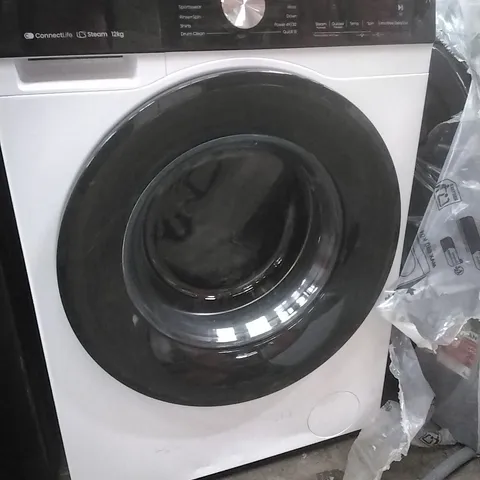 HISENSE 3S SERIES WF3S1243BW3 12KG LOAD, 1400 SPIN STEAM WASHING MACHINE - WHITE - A RATED