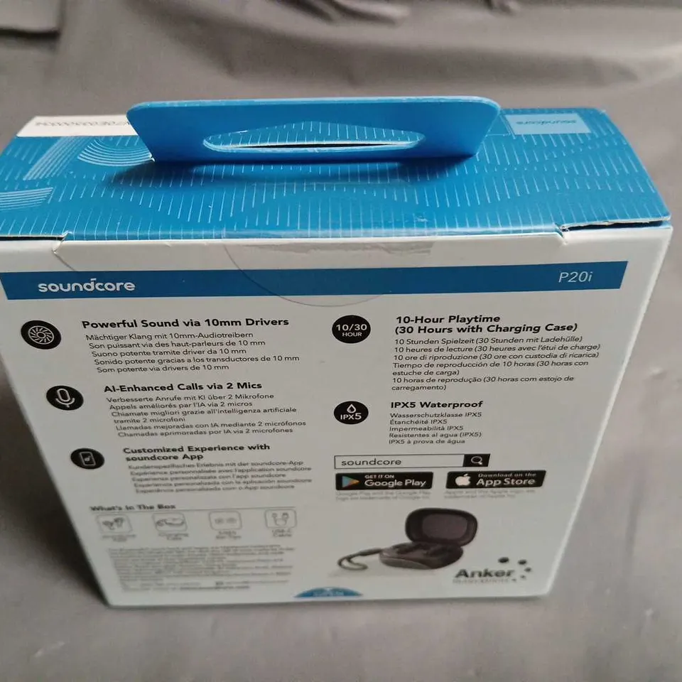 SEALED SOUNDCORE BY ANKER P20I TRUE WIRELESS EARBUDS