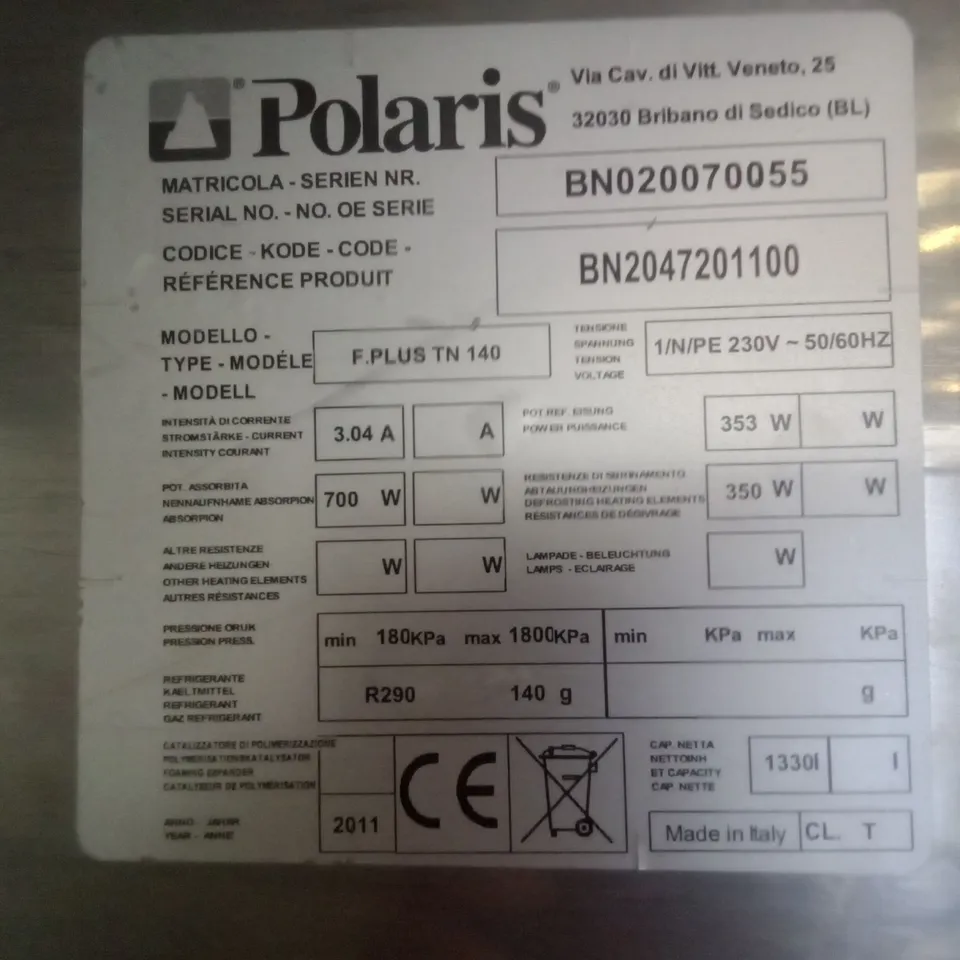 POLARIS F.PLUS TN 140 DOUBLE DOOR FRIDGE 