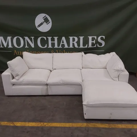 QUALITY DESIGNER MODSOFA FABRIC UPHOLSTERED CORNER SOFA