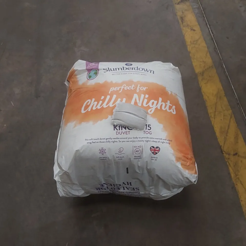 BAGGED SLUMBERDOWN 15 TOG KING SIZE DUVET
