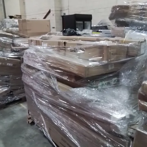 PALLET OF ASSORTED HOUSEHOLD GOODS AND PRODUCTS TO INCLUDE;ELECTRIC FIREPLACE,HANDRAIL,BIN