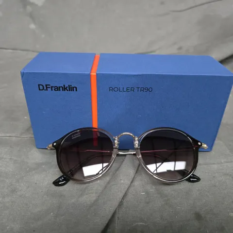 BOXED D. FRANKLIN ROLLER TR90 SUNGLASSES – MILKY BROWN / GRADIENT BROWN