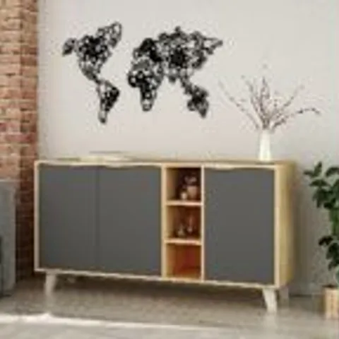 BRAND NEW BOXED EKRE CONSOLE TABLE - OAK/ANTHRACITE