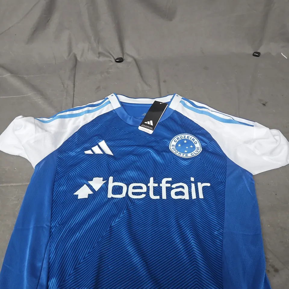 ADIDAS CRUZEIRO ESPORTE CLUBE FOOTBALL SHIRT – UK S 
