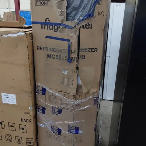 BOXED FRIDGEMASTER FRIDGE FREEZER BLACK MC55251MDB