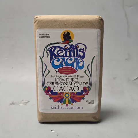 SEALED KEITH'S 100% PURE CEREMONIAL CACAO 454G