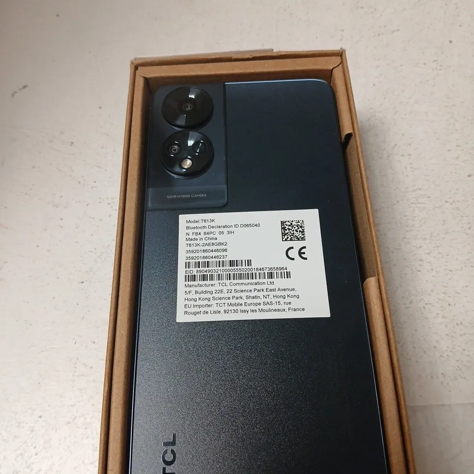 TCL T613K SMARTPHONE – 50MP HYBRID CAMERA, BOXED - POWERS ON