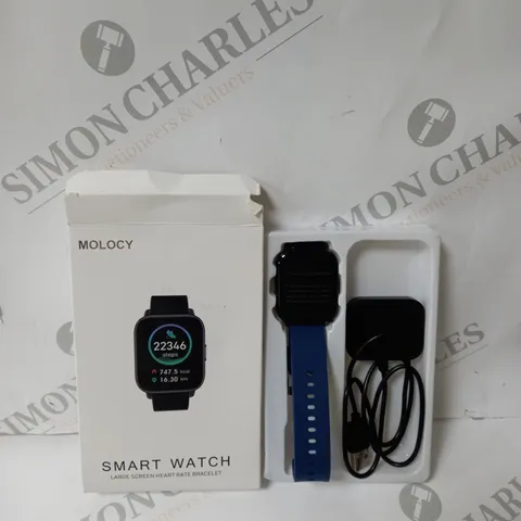 BOXED MOLOCY SMART WATCH IN NAVY