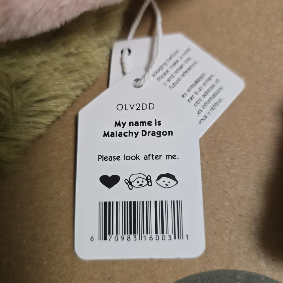 JELLYCAT - MY NAME IS MALACHY DRAGON 