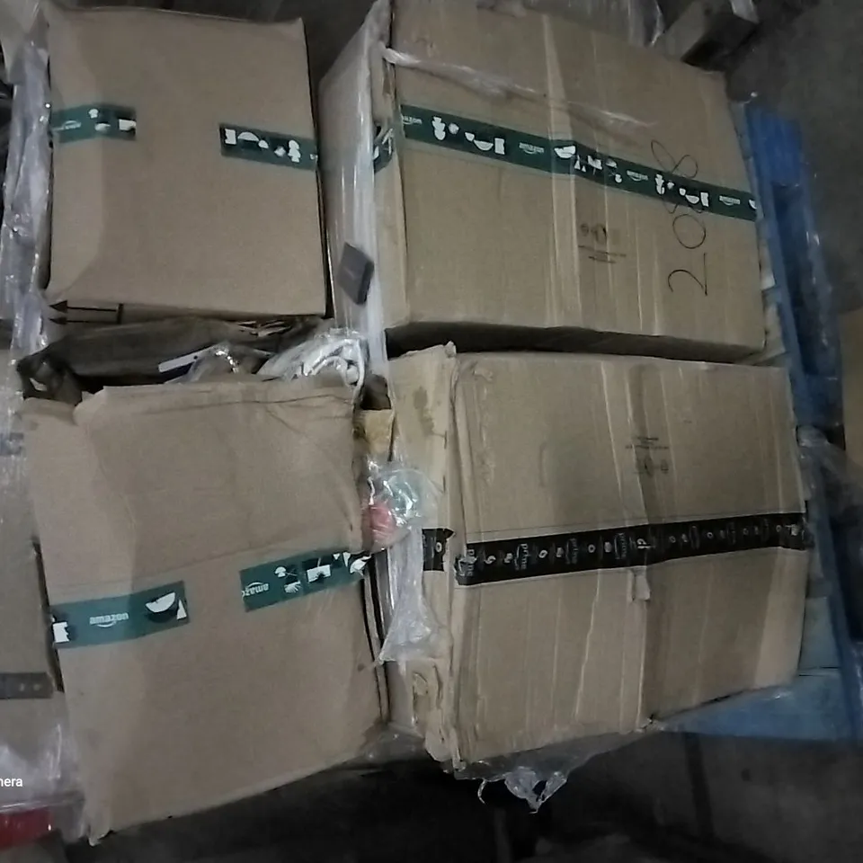 PALLET OF ASSORTED ITEMS INCLUDING OPTICAL BINOCULARS, SAMSUNG A7 PHONE CASE, HOSEHOOK, BLACK DOT BAG, 3 POCKET BELLY BAND HOLSTER, A3 PVC BAGS