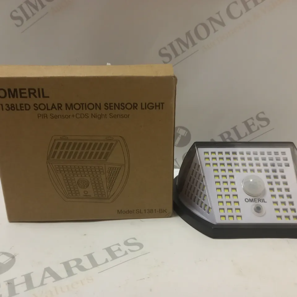 BOXED OMERIL 138LED SOLAR MOTION SENSOR LIGHT