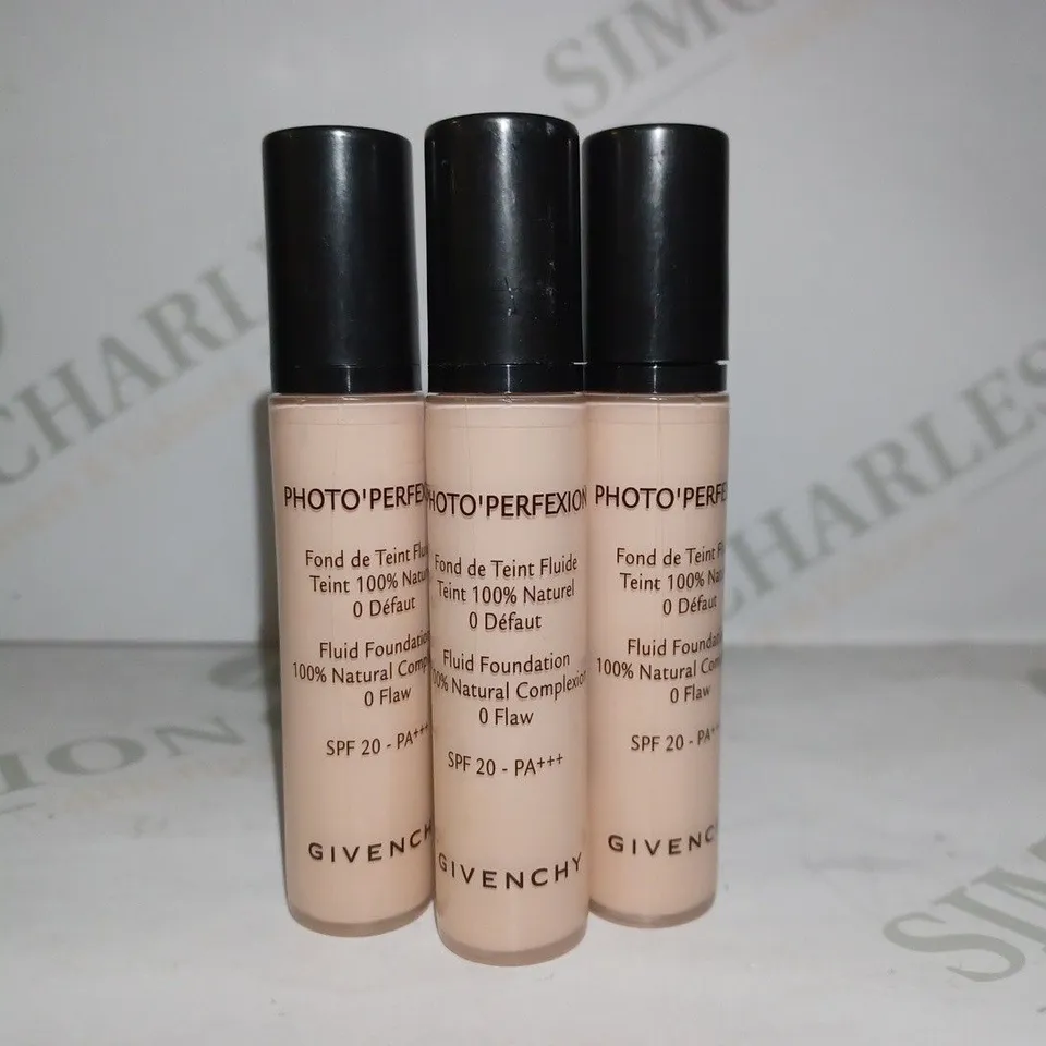 BOX OF APPROX 10 X 10ML GIVENCHY PHOTO'PERFEXION FLUID FOUNDATION - 3 PERFECT SAND