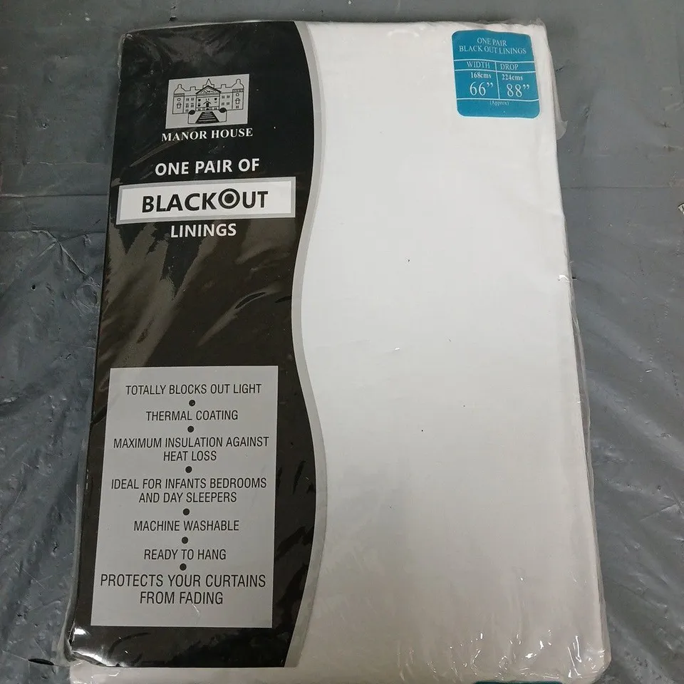 SEALED MANOR HOUSE BLACKOUT LININGS - 168X224CM