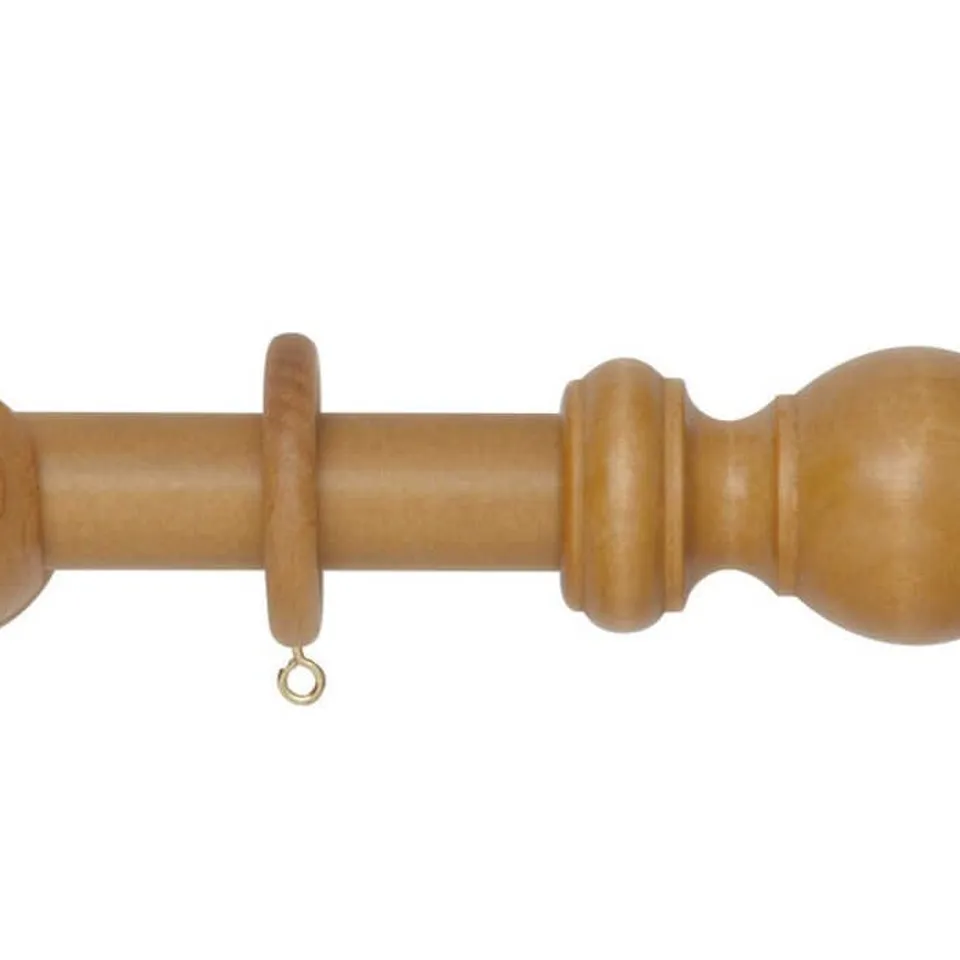 BRAND NEW BOXED WOODLINE 28mm POLE SET LIGHT OAK 180cm // SKU: 10100R/180/LO