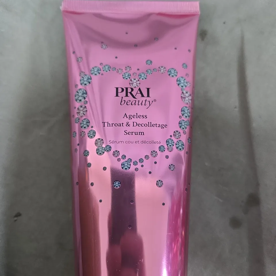 PRAI BEAUTY AGELESS THROAT & DECOLLETAGE SERUM & CREME – PINK 2-PIECE SET