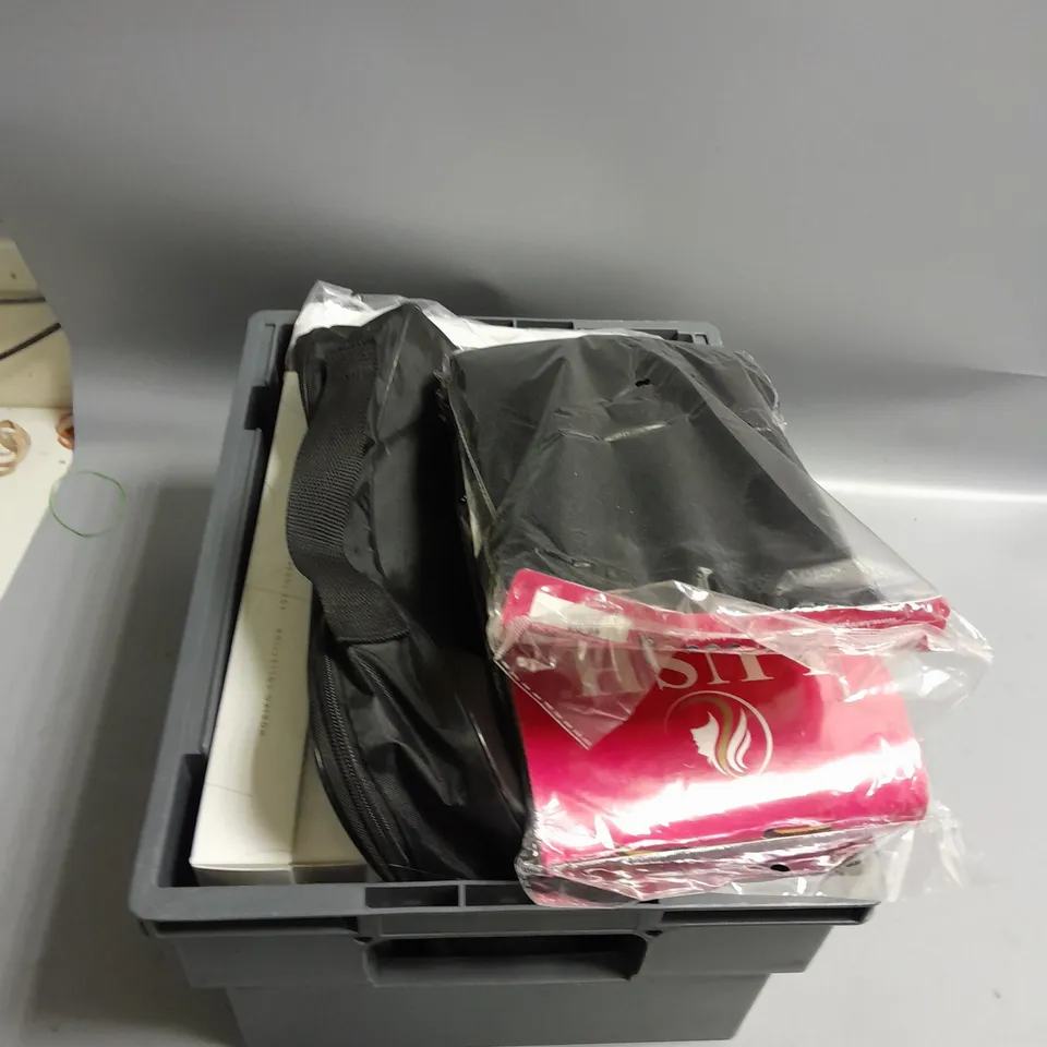 BOX OF ASSORTED HAIR WIGS COMING IN DIFFERENT SIZES AND COLOURS 