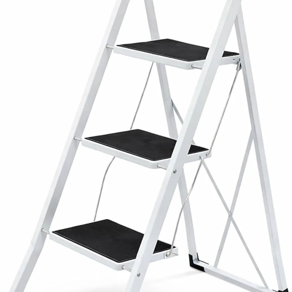 BOXED 3397 FOLDABLE 3 STEP LADDER STEPLADDER NON SLIP TREAD SAFETY STEE