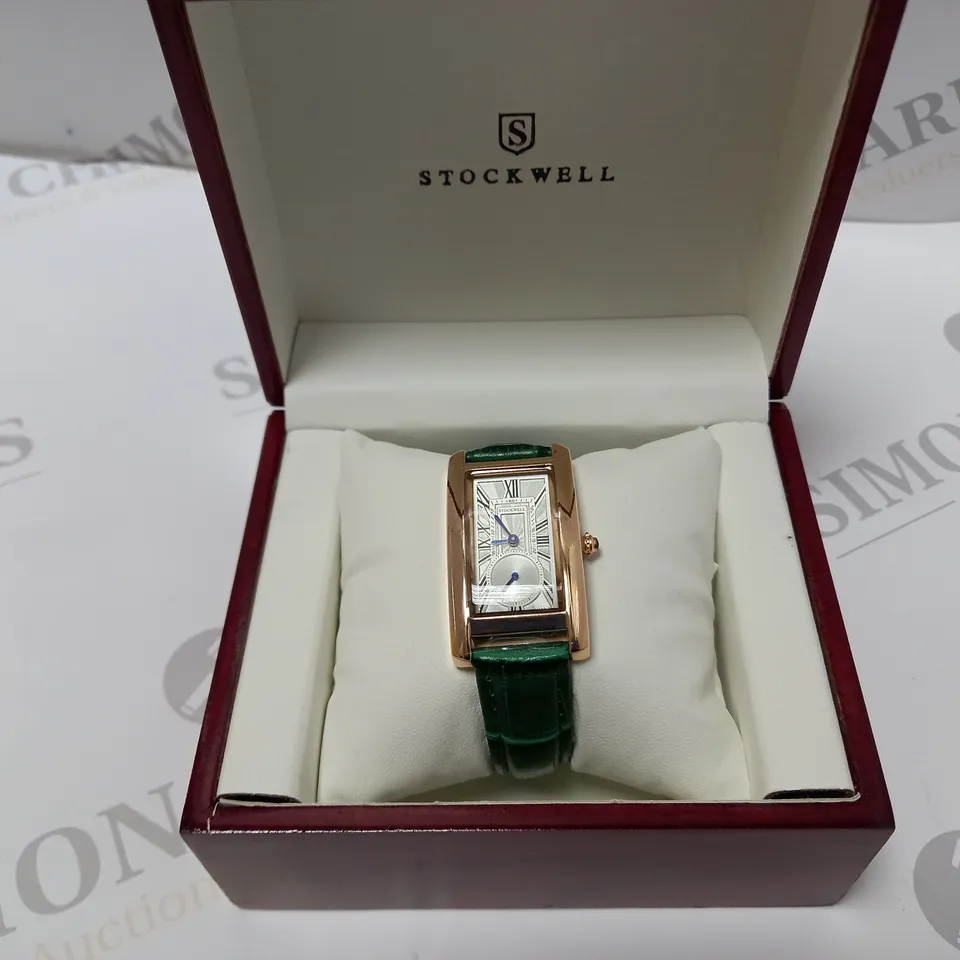 LADIES STOCKWELL WATCH – TEXTURED DIAL WITH SUB DIAL MINUTE HAND – LEATHER STRAP
