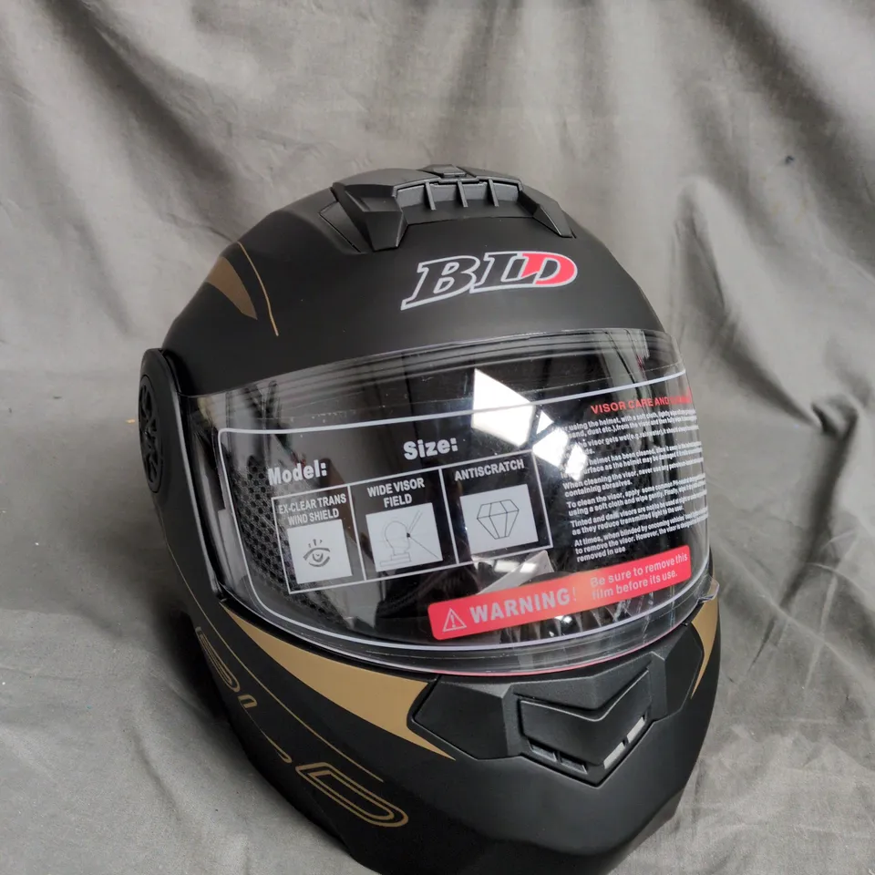 BLD FULL-FACE MOTORCYCLE HELMET – MATTE BLACK 