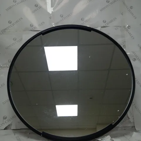 BOXED BLACK ROUND DECORATIVE MIRROR