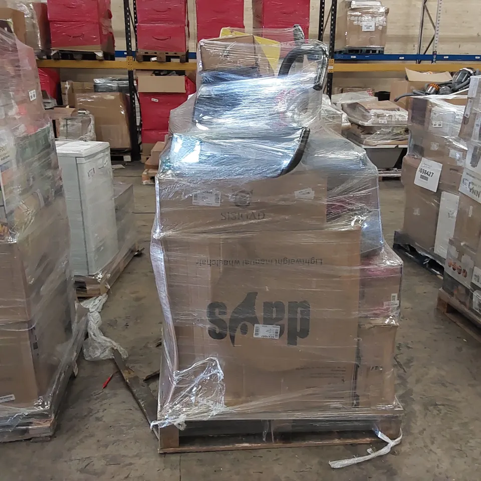 PALLET OF APPROXIMATELY 44 UNPROCESSED RAW RETURN HOUSEHOLD AND ELECTRICAL GOODS TO INCLUDE;