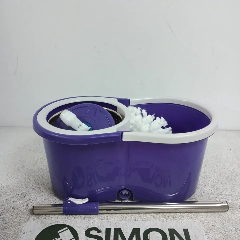 ROTARY MOP & BUCKET SET – 10 LITRE (PURPLE) WITH WRINGER
