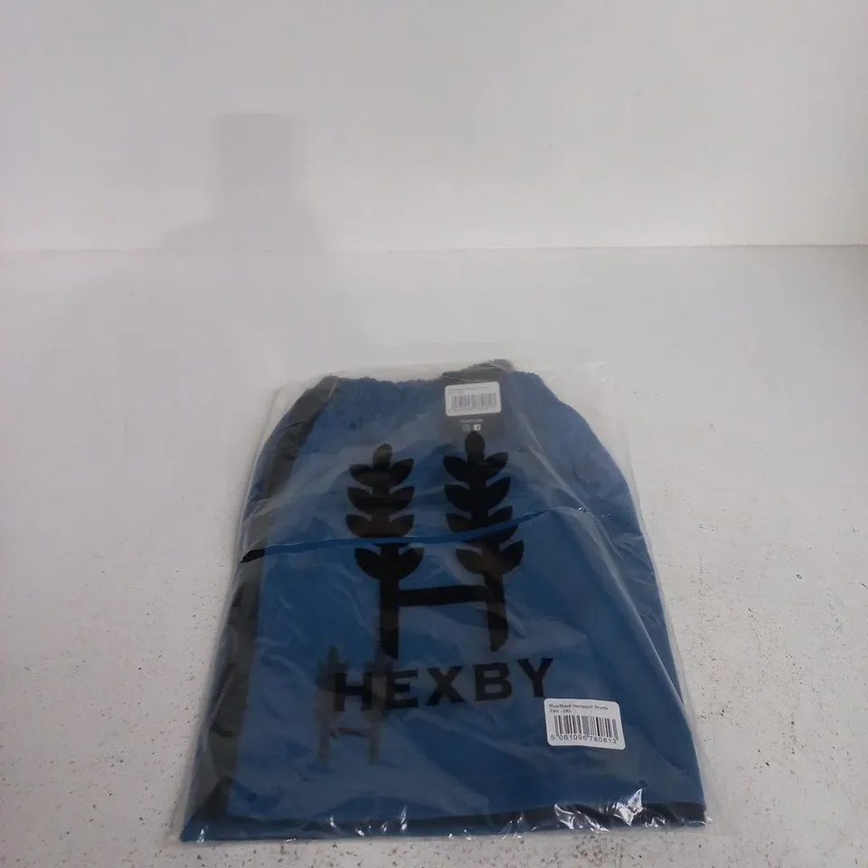 HEXBY BLUE BLACK HARLEQUIN SHORTS 2XL