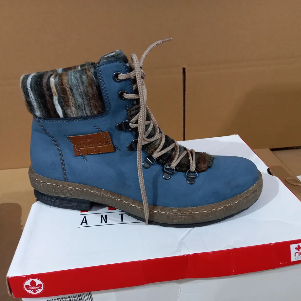 RIEKER LACE UP ANKLE BOOT 6.5