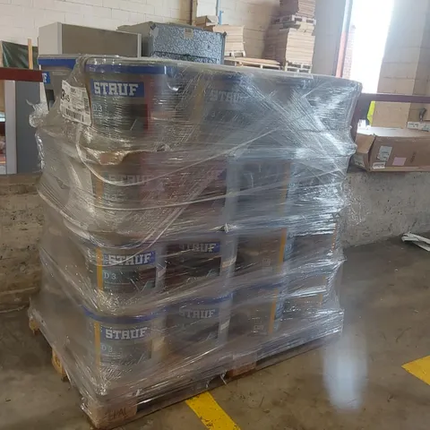 PALLET CONTAINING APPROXIMATELY 38x 14KG STRAUF DISPERSION BASED ADHESIVE