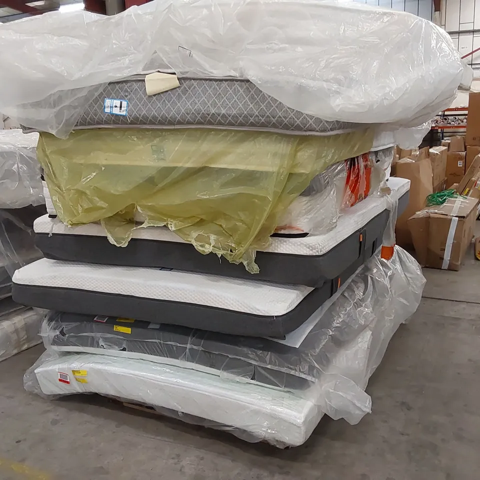 APPROX 9 X ASSORTED MATTRESSES. BRANDS, SIZES AND CONDITIONS VARY