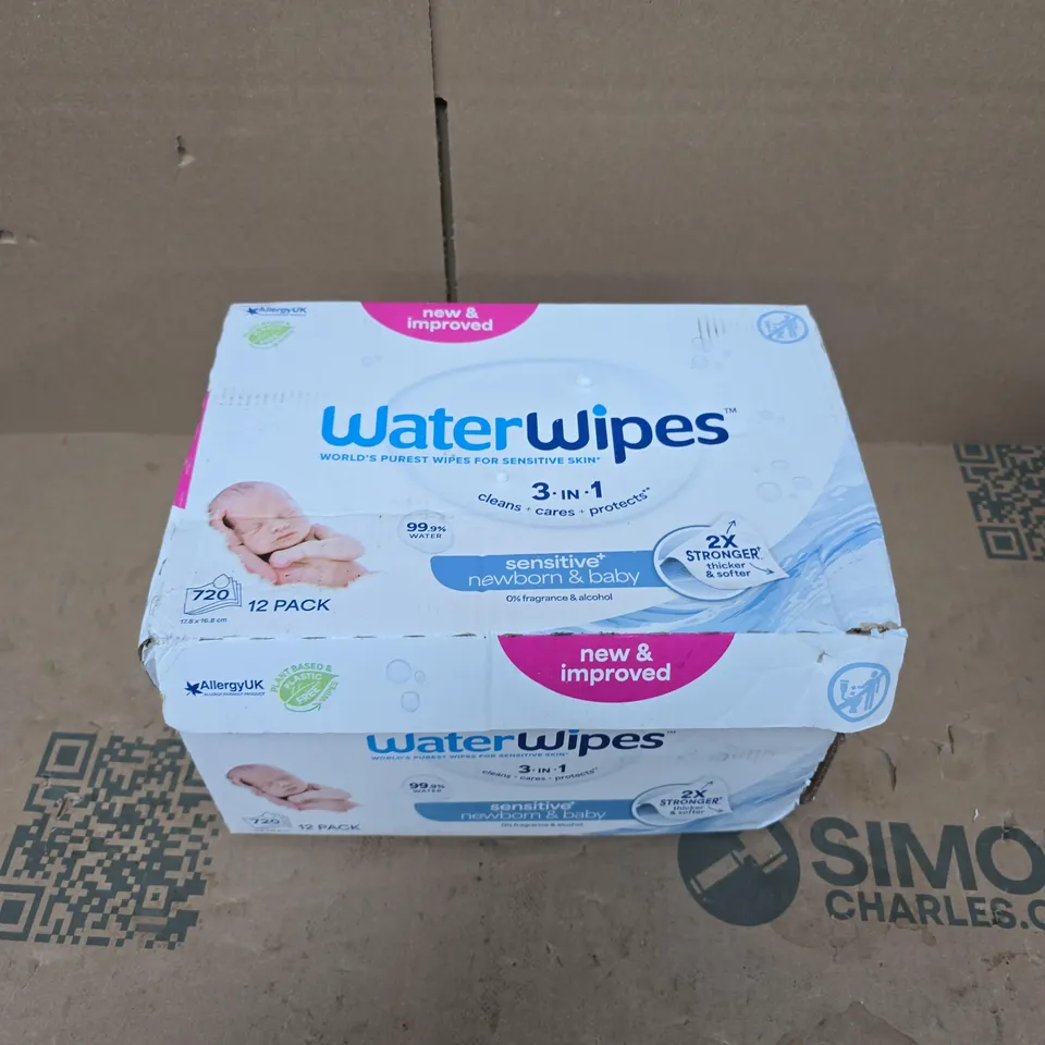 WATERWIPES BABY WIPES 12 PACK