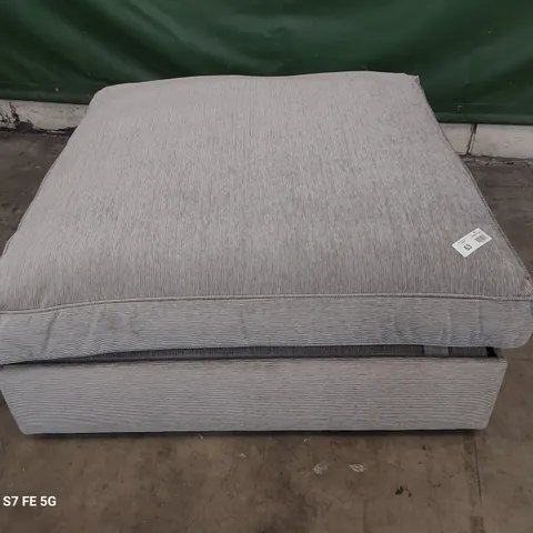 DESIGNER WESTBURY LARGE OTTOMAN SILVER CLOUD FABRIC