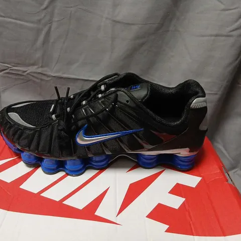 NIKE SHOX TL SNEAKERS - BLACK/METALLIC SILVER, MEN'S US 12 (UK 11)