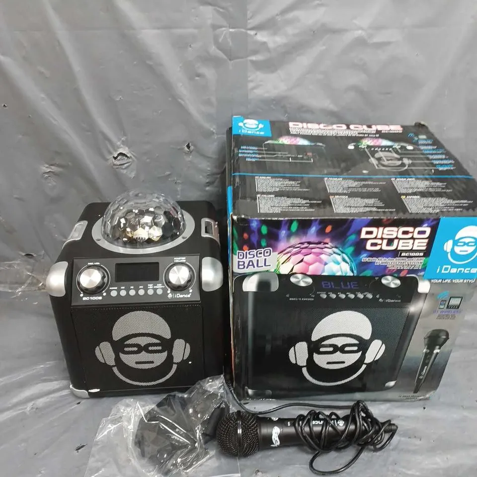 BOXED IDANCE DISCO CUBE BC100S WIRELESS PARTY SYSTEM