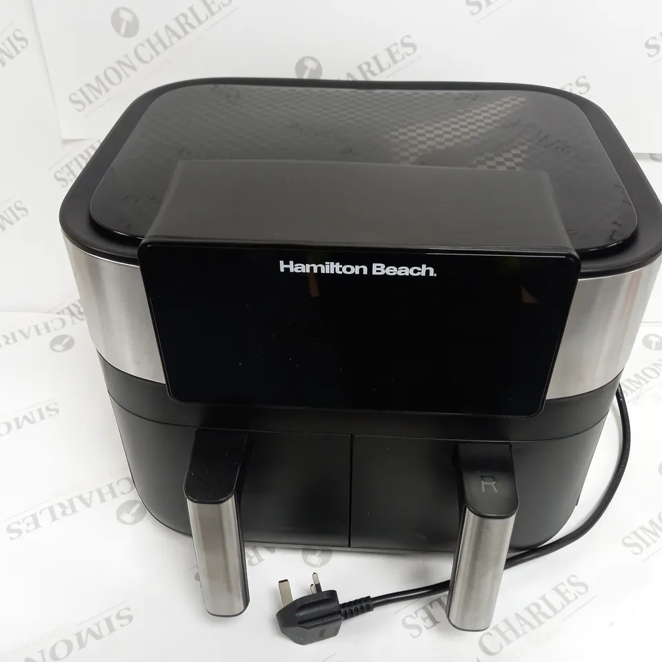BOXED HAMILTON BEACH HEALTHY COOK DUAL AIR FRYER