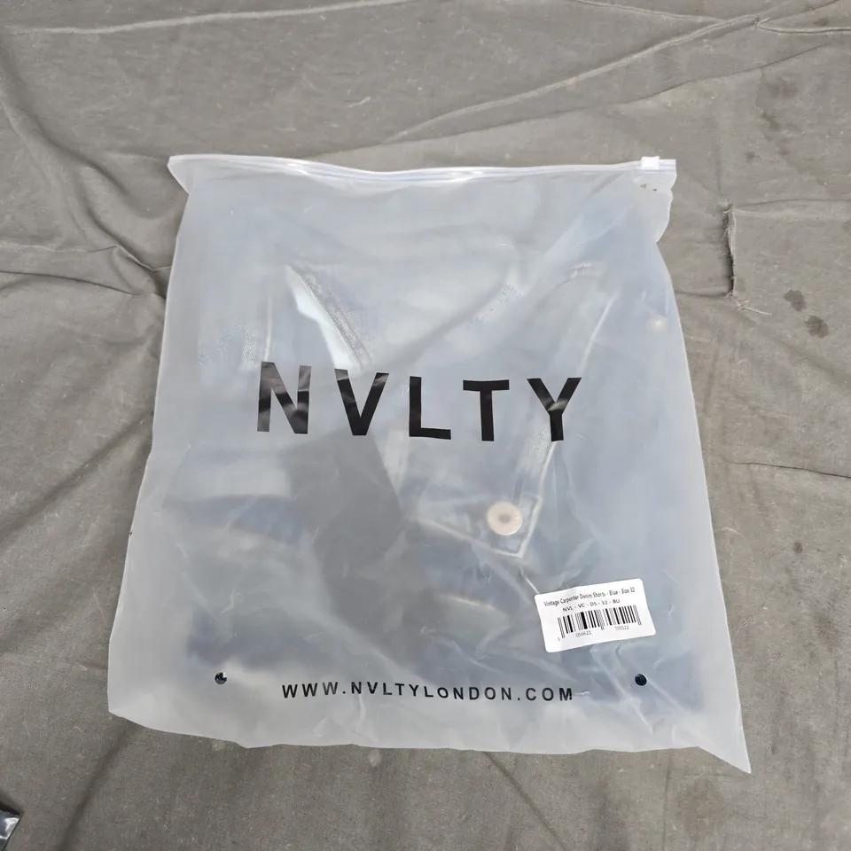 NVLTY LONDON VINTAGE CARPENTER DENIM SHORTS – BLUE, SIZE 32