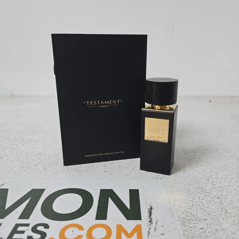 TESTAMENT LONDON SANG NOIR – HANDCRAFTED LIMITED EDITION FRAGRANCE 65ML
