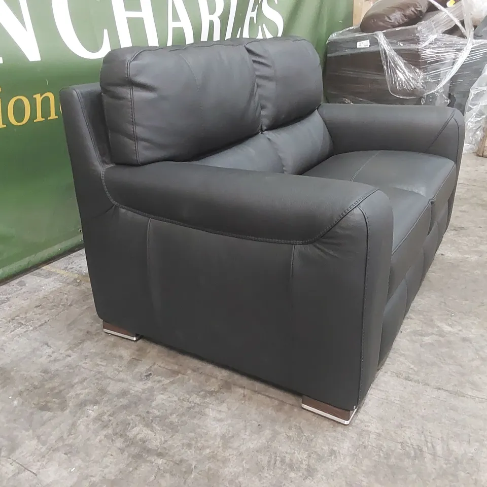 QUALITY DESIGNER SISIITALIA 2-SEATER LEATHER UPHOLSTERED SOFA