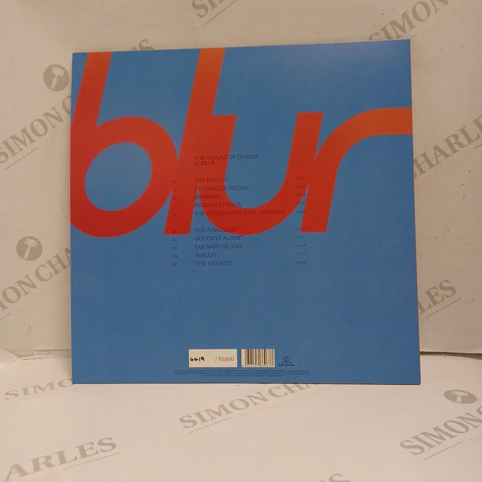 BLUR THE BALLAD OF DARREN VINYL. 